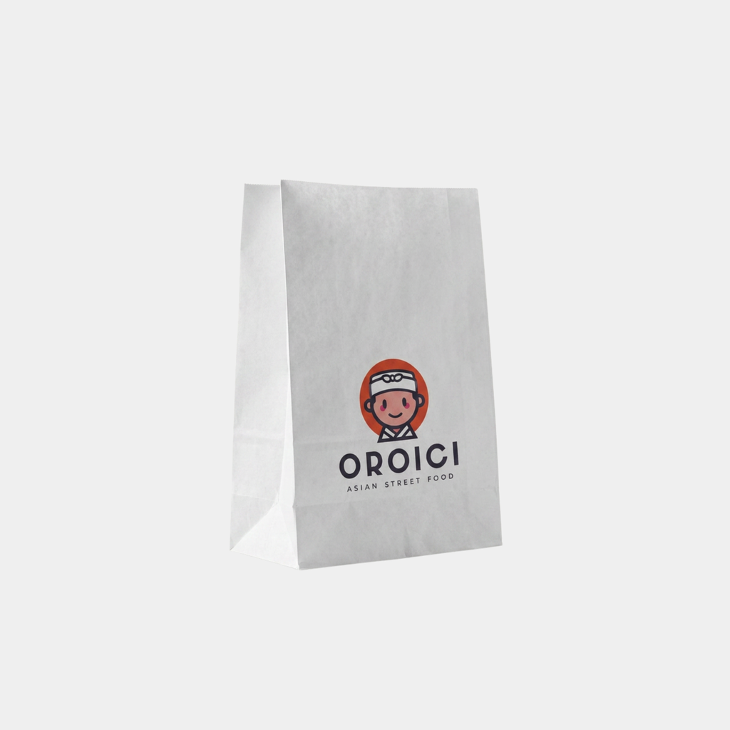 White Paper Food Delivery Bags