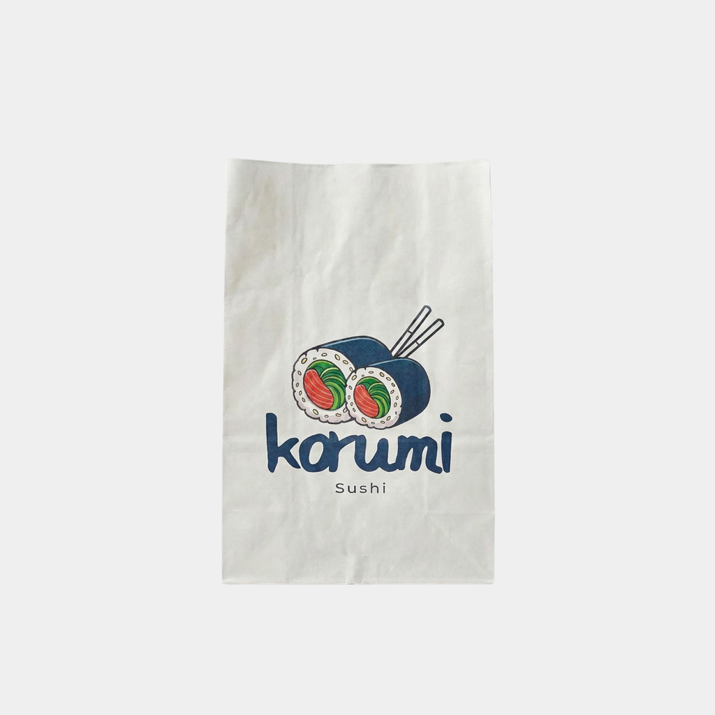 White Paper Food Delivery Bags