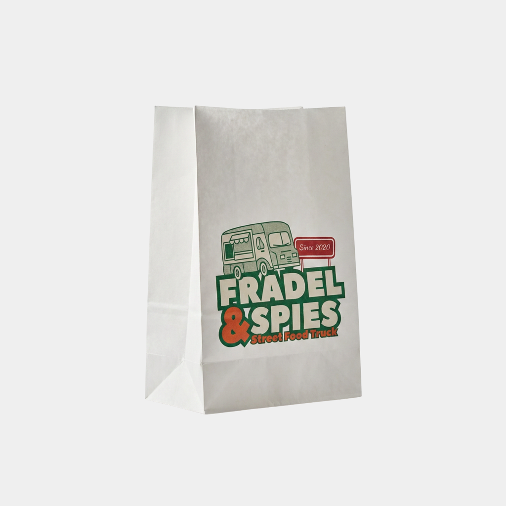 White Paper Food Delivery Bags