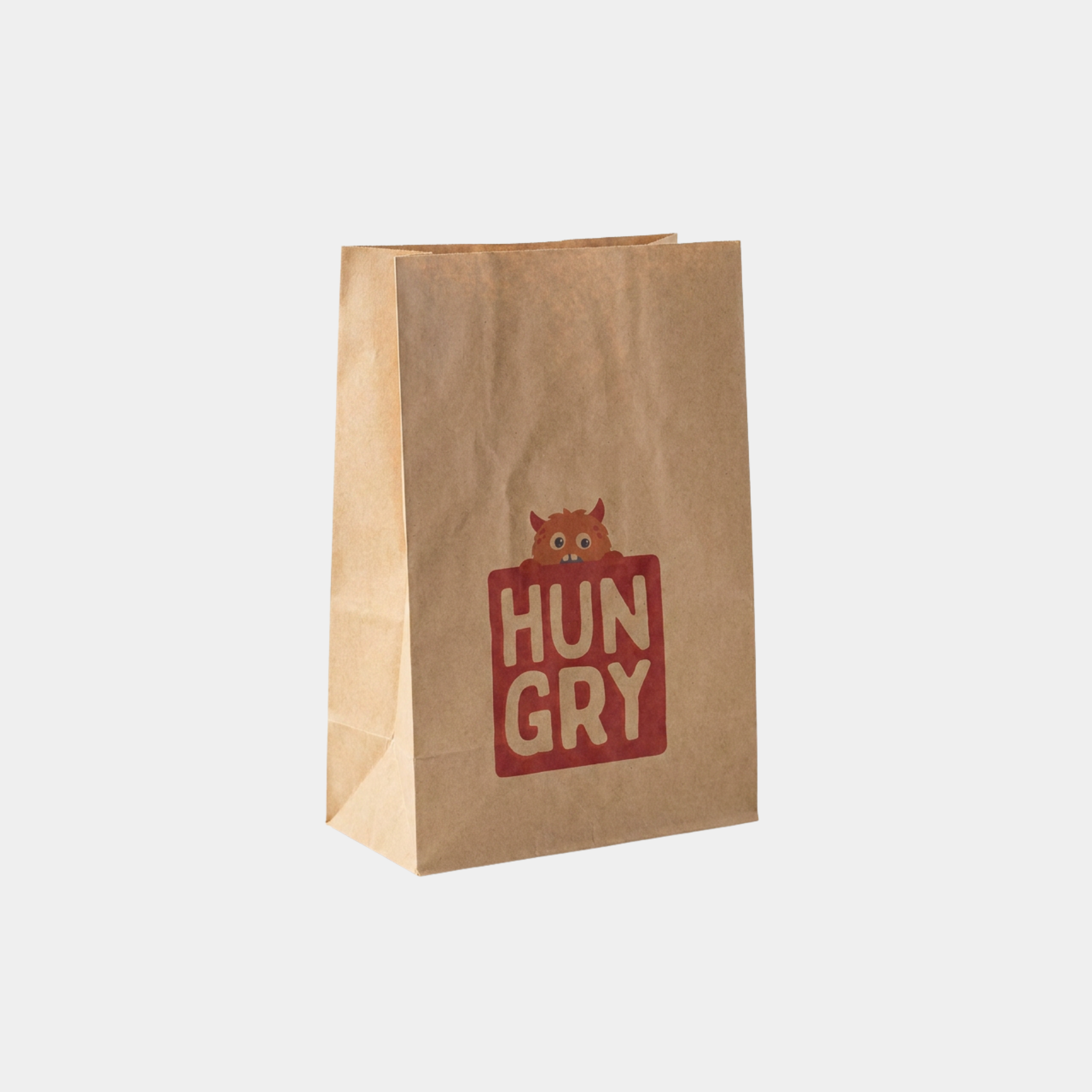 Kraft Paper Square Bottom SOS Bags