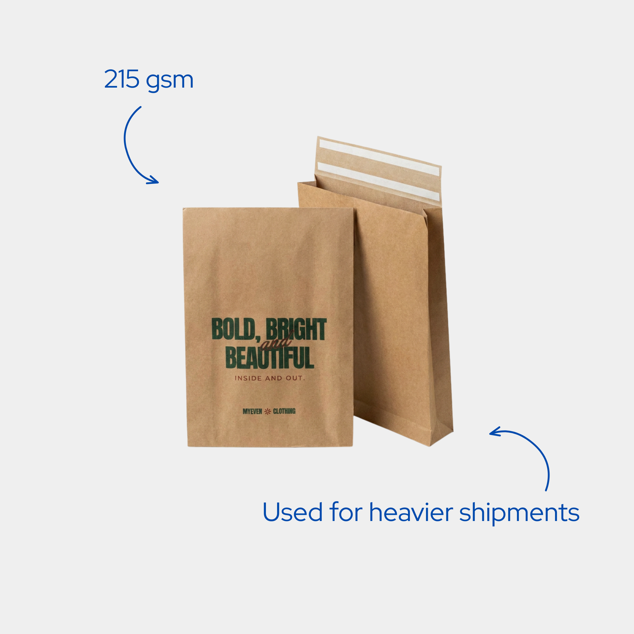 E-commerce Expandable Mailers - 215 gsm
