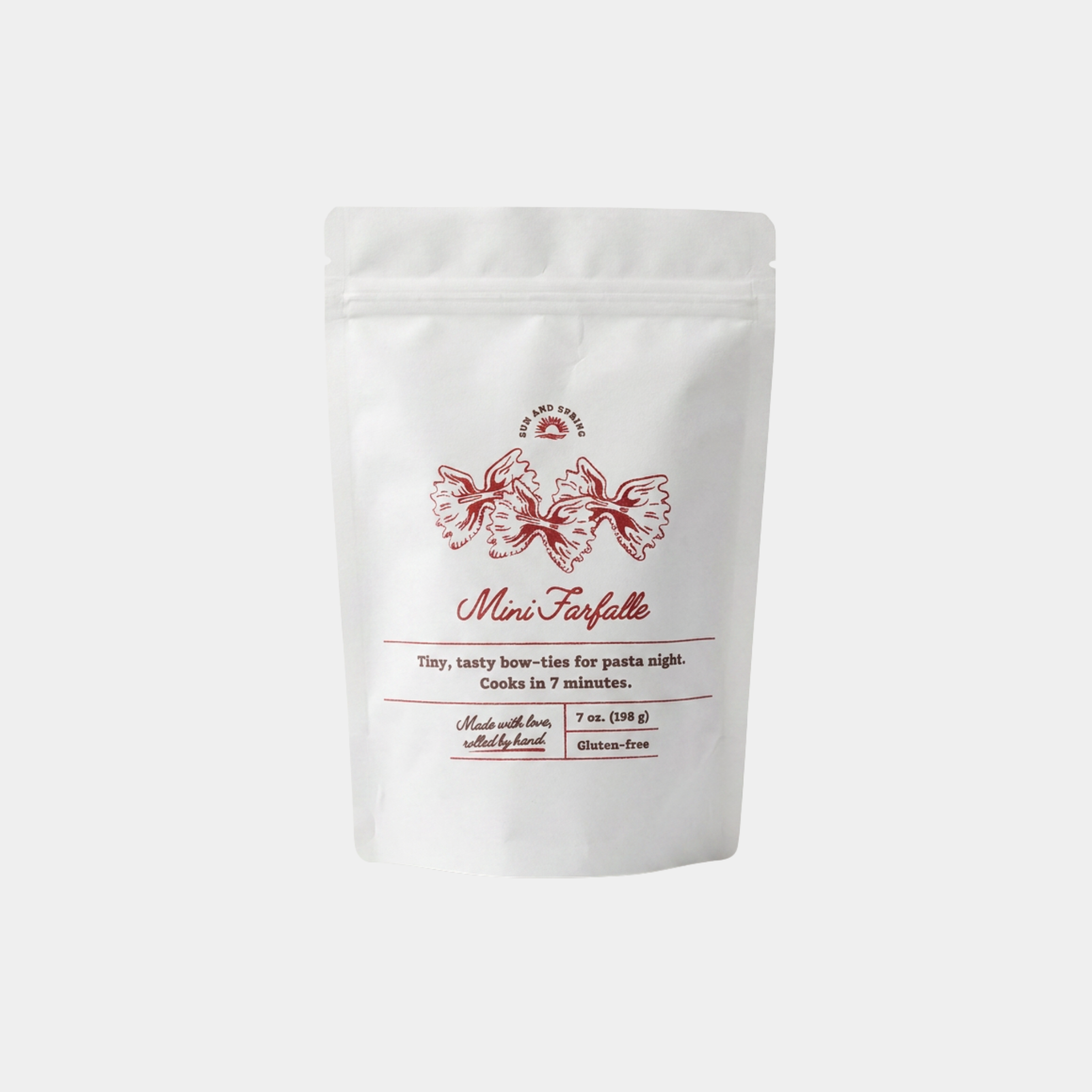 White Kraft Stand Up Pouches