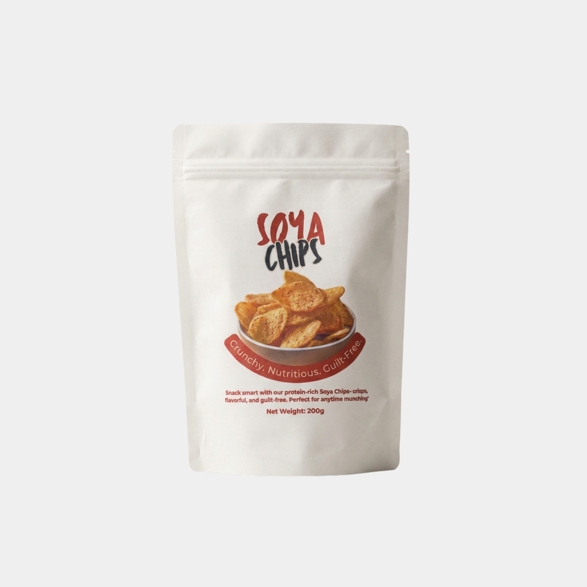 White Kraft Stand Up Pouches