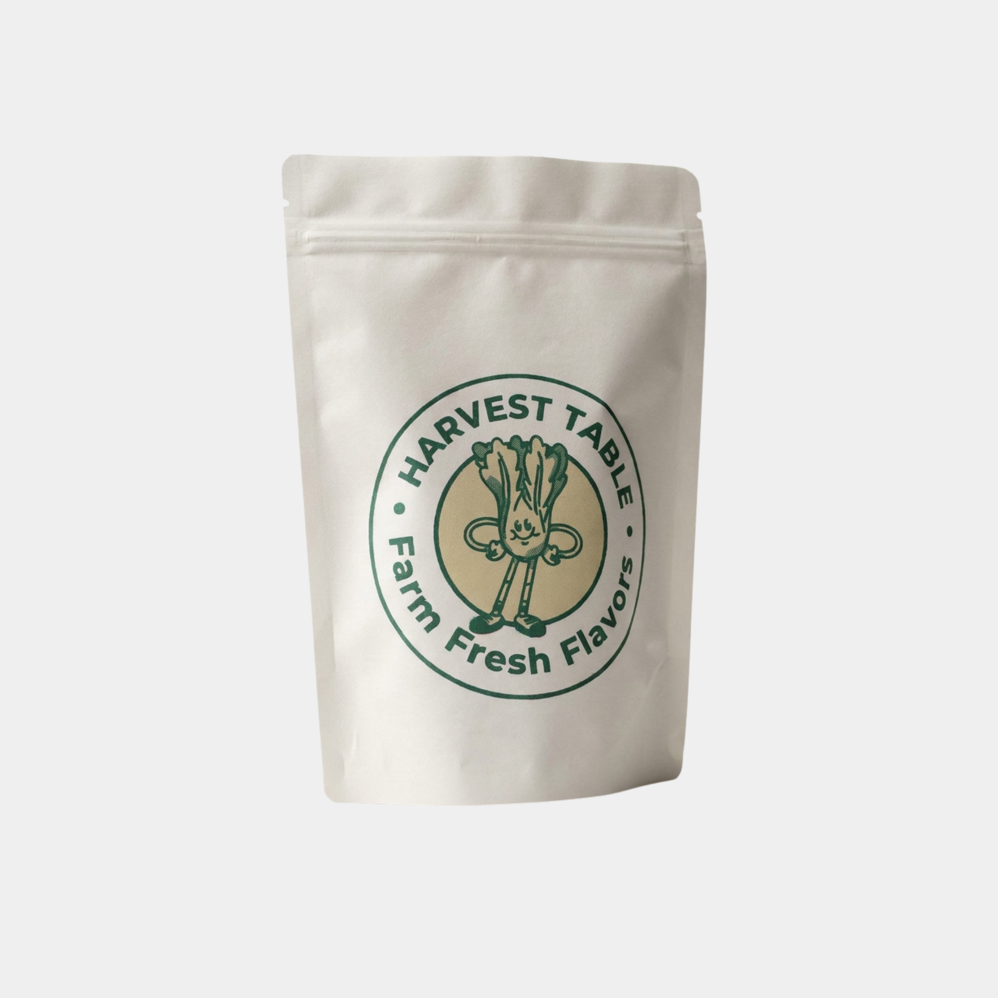 White Kraft Stand Up Pouches