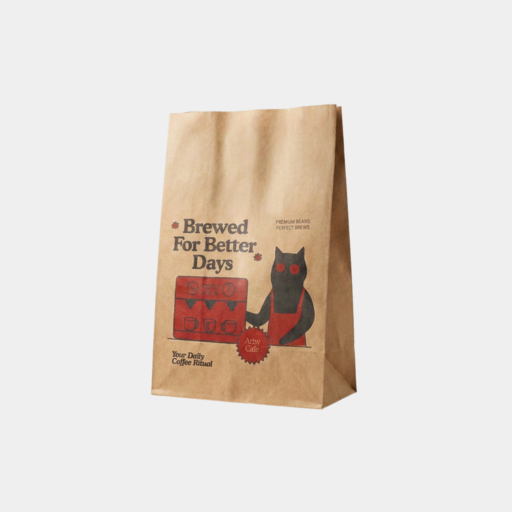Kraft Paper Square Bottom SOS Bags