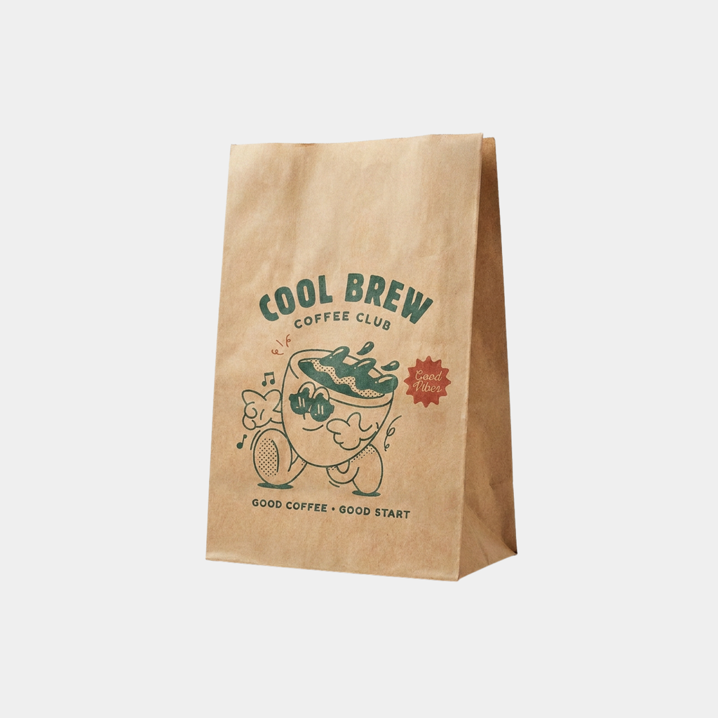Kraft Paper Square Bottom SOS Bags