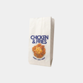 V bottom White Paper Bag
