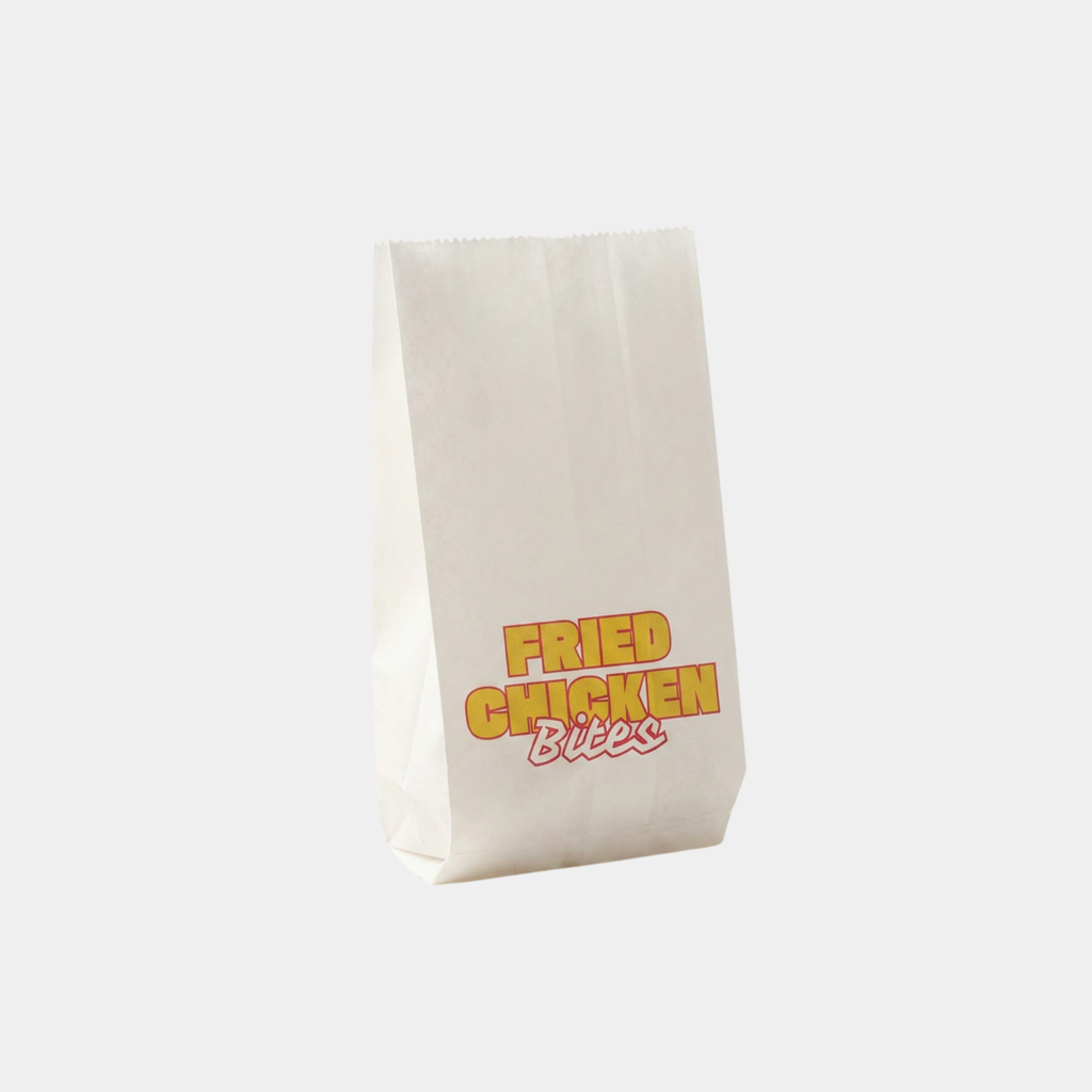 V bottom White Paper Bag