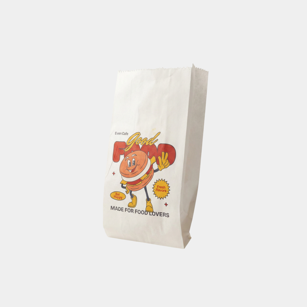 V bottom White Paper Bag