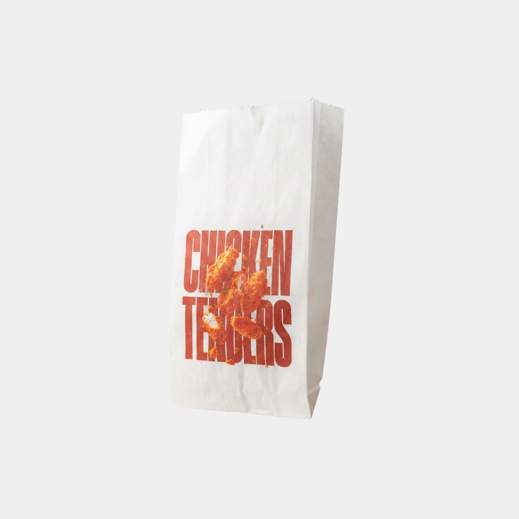 V bottom White Paper Bag