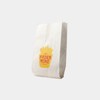 V bottom White Paper Bag