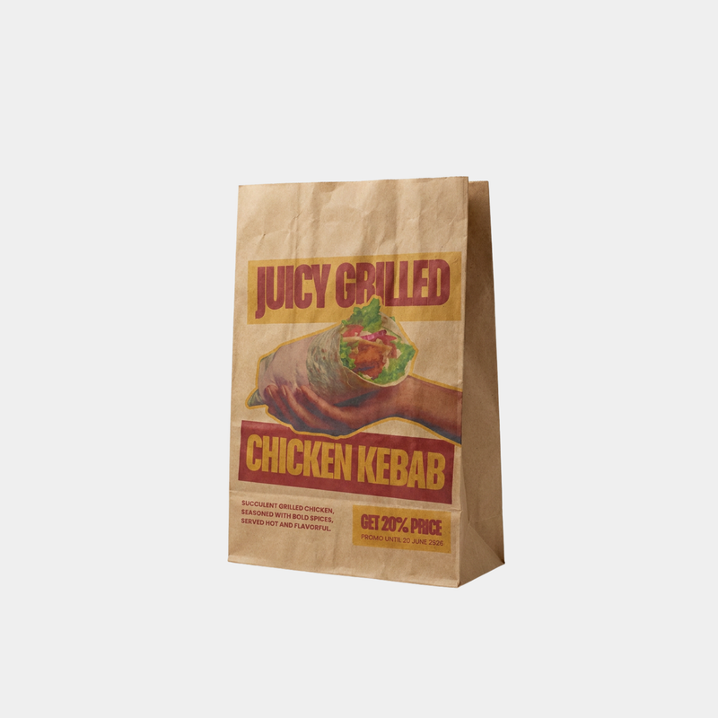 Kraft Paper Takeaway Bags