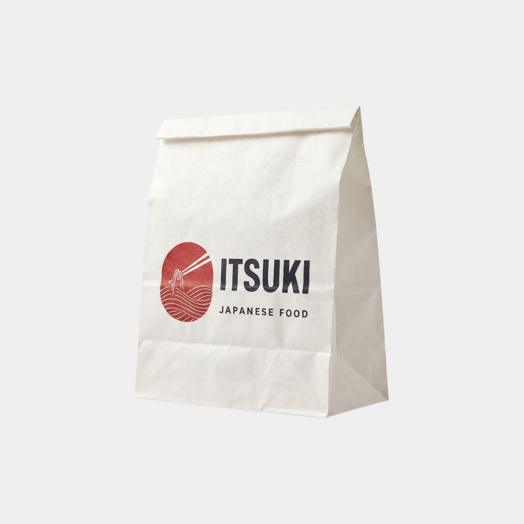 White Paper Food Delivery Bags