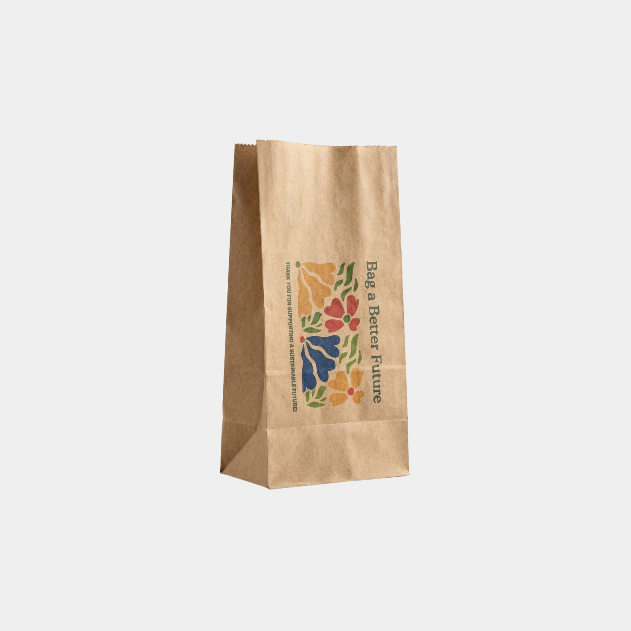 Kraft Paper Square Bottom SOS Bags