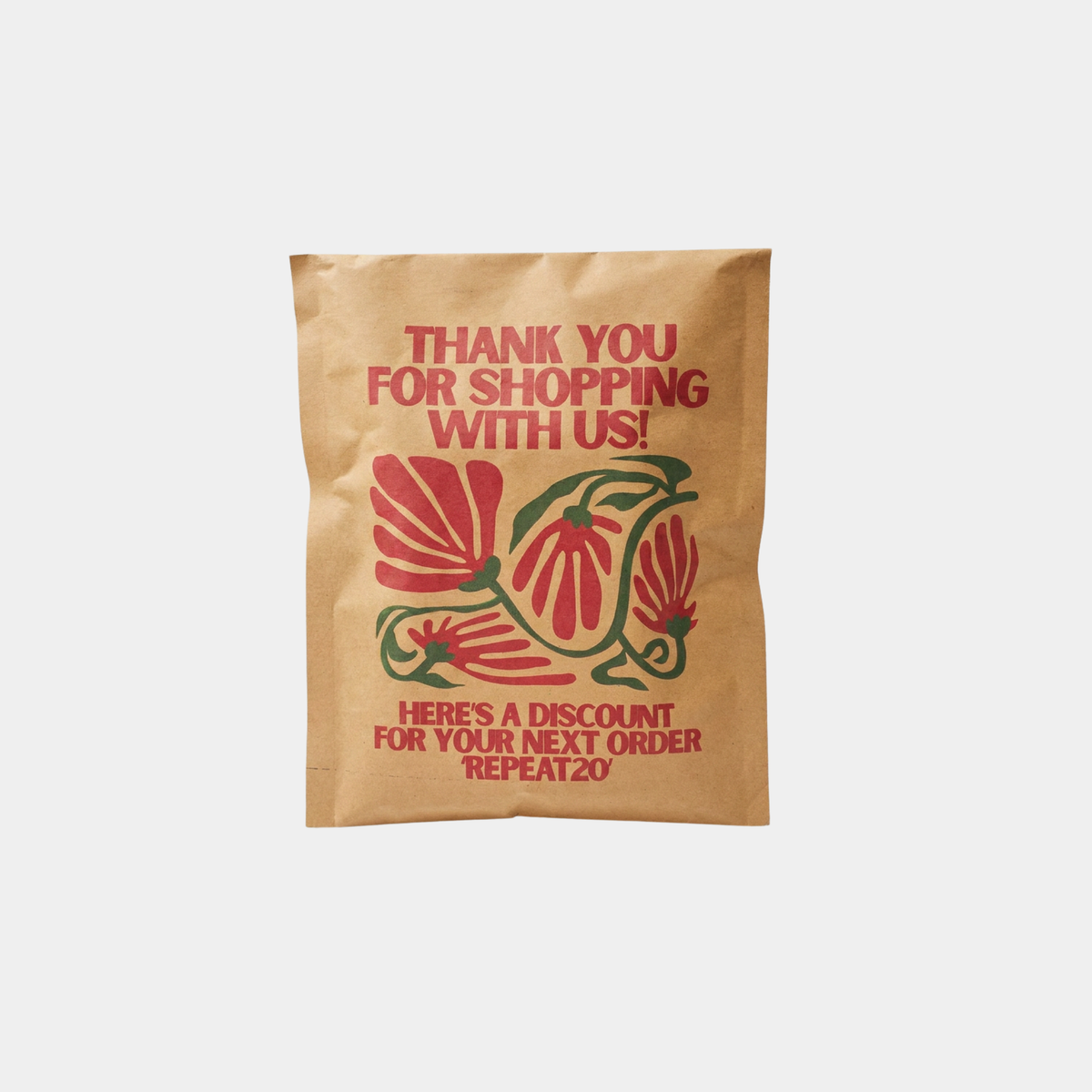 Kraft Paper Courier Bags printing and customization options