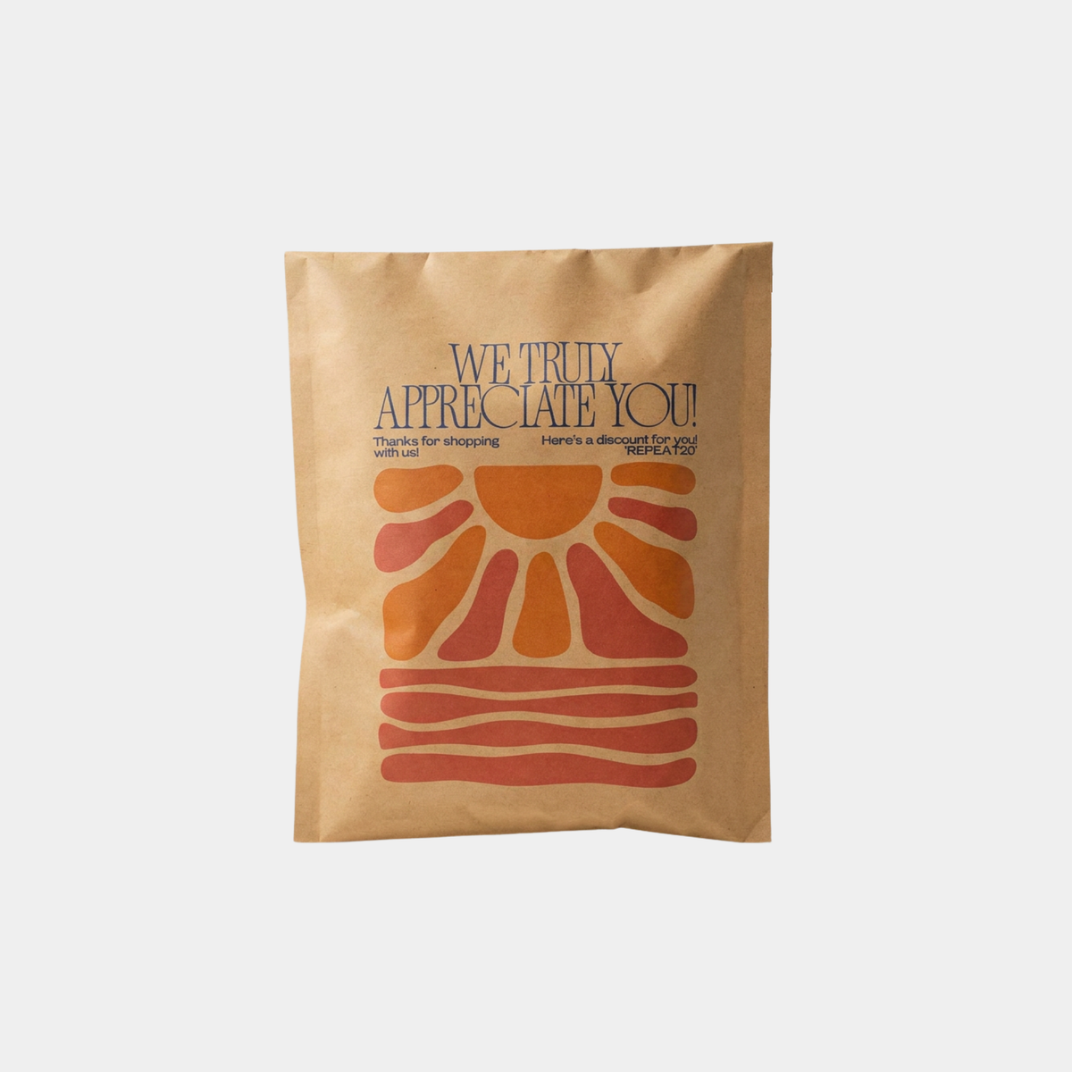 Kraft Paper Courier Bags packaging detail view 3