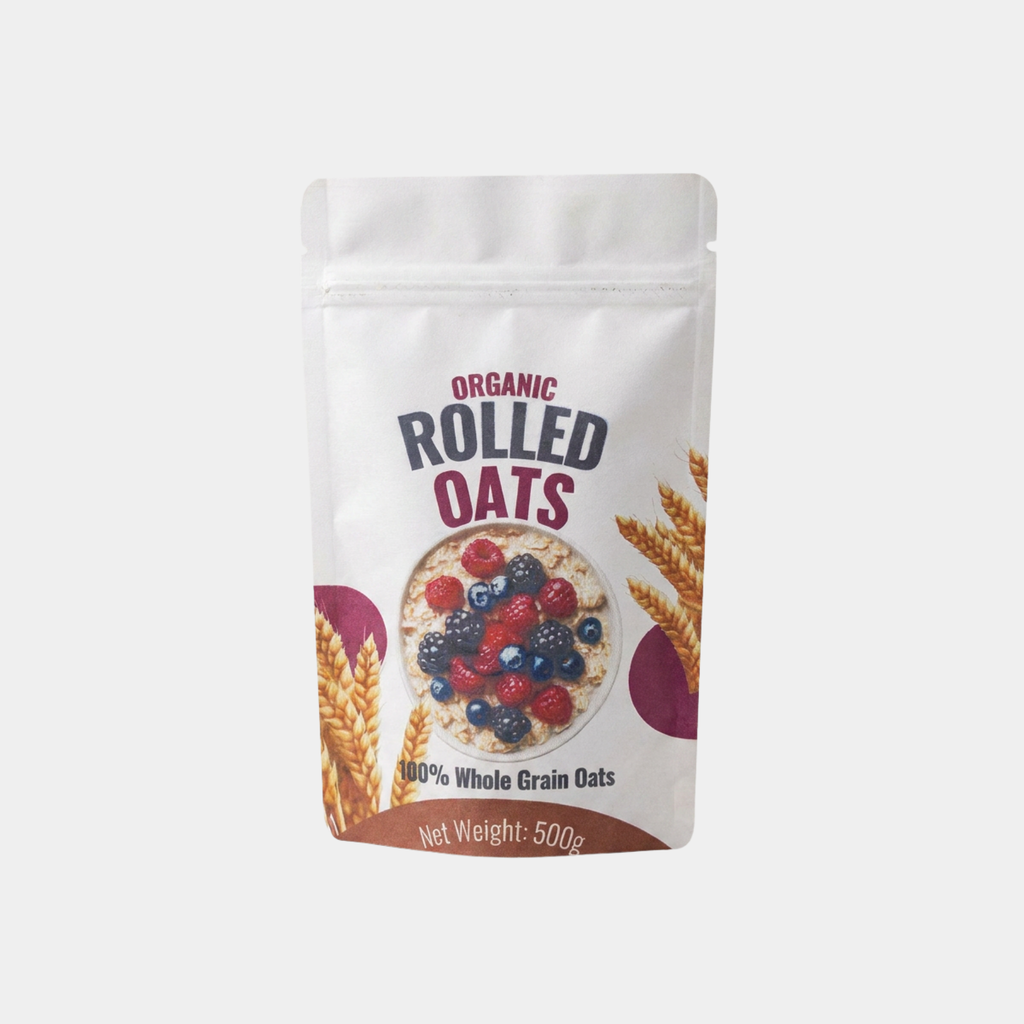 White Kraft Stand Up Pouches With Window