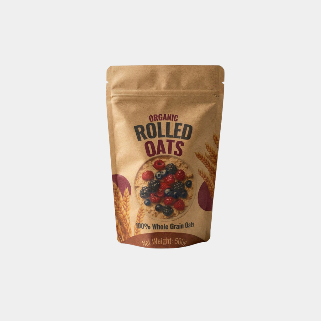 Kraft Stand Up Pouches With Window