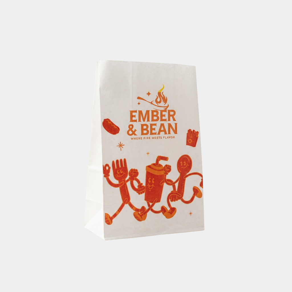 White Paper Takeaway Bags