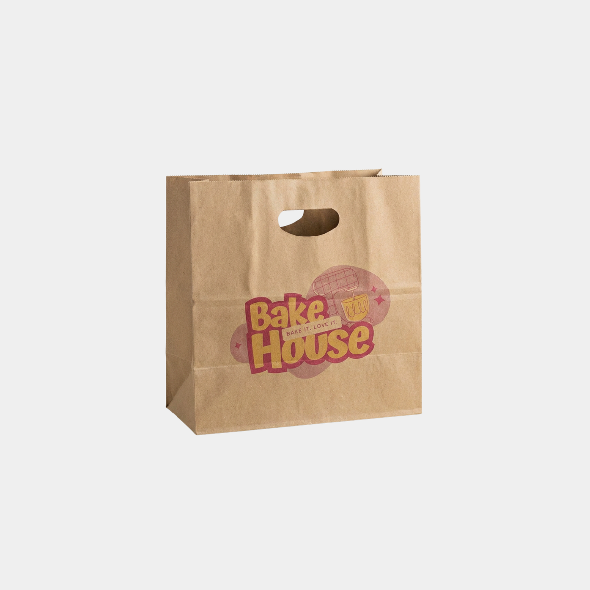 D-Cut Brown Kraft Paper Bags