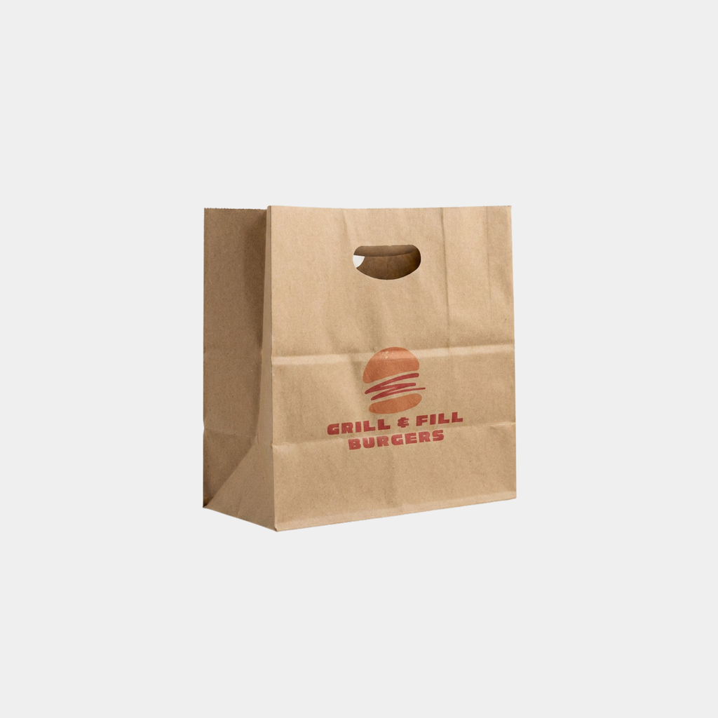D-Cut Brown Kraft Paper Bags