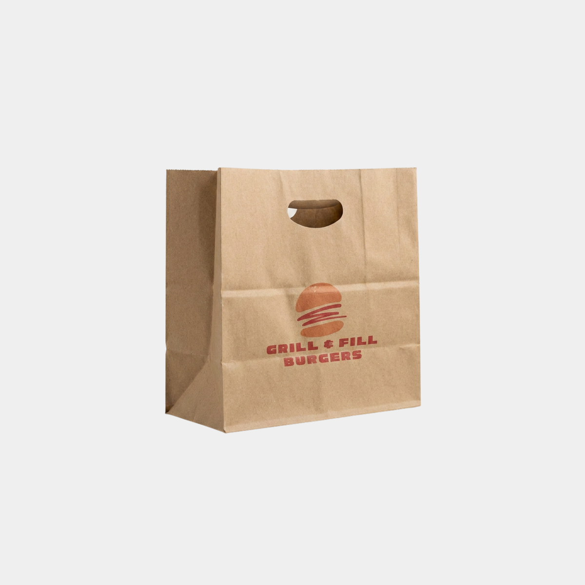 D-Cut Brown Kraft Paper Bags