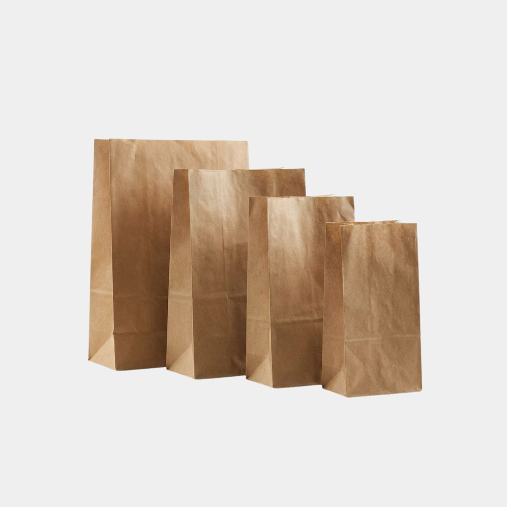Kraft Paper Square Bottom SOS Bags