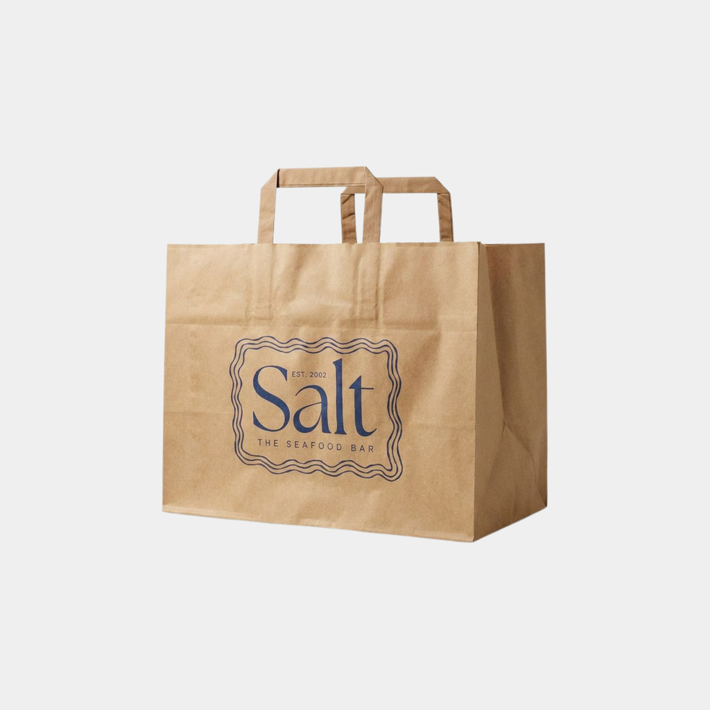 Flat Handle Brown Kraft Paper Bags