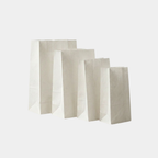 White Paper Square Bottom SOS Bags