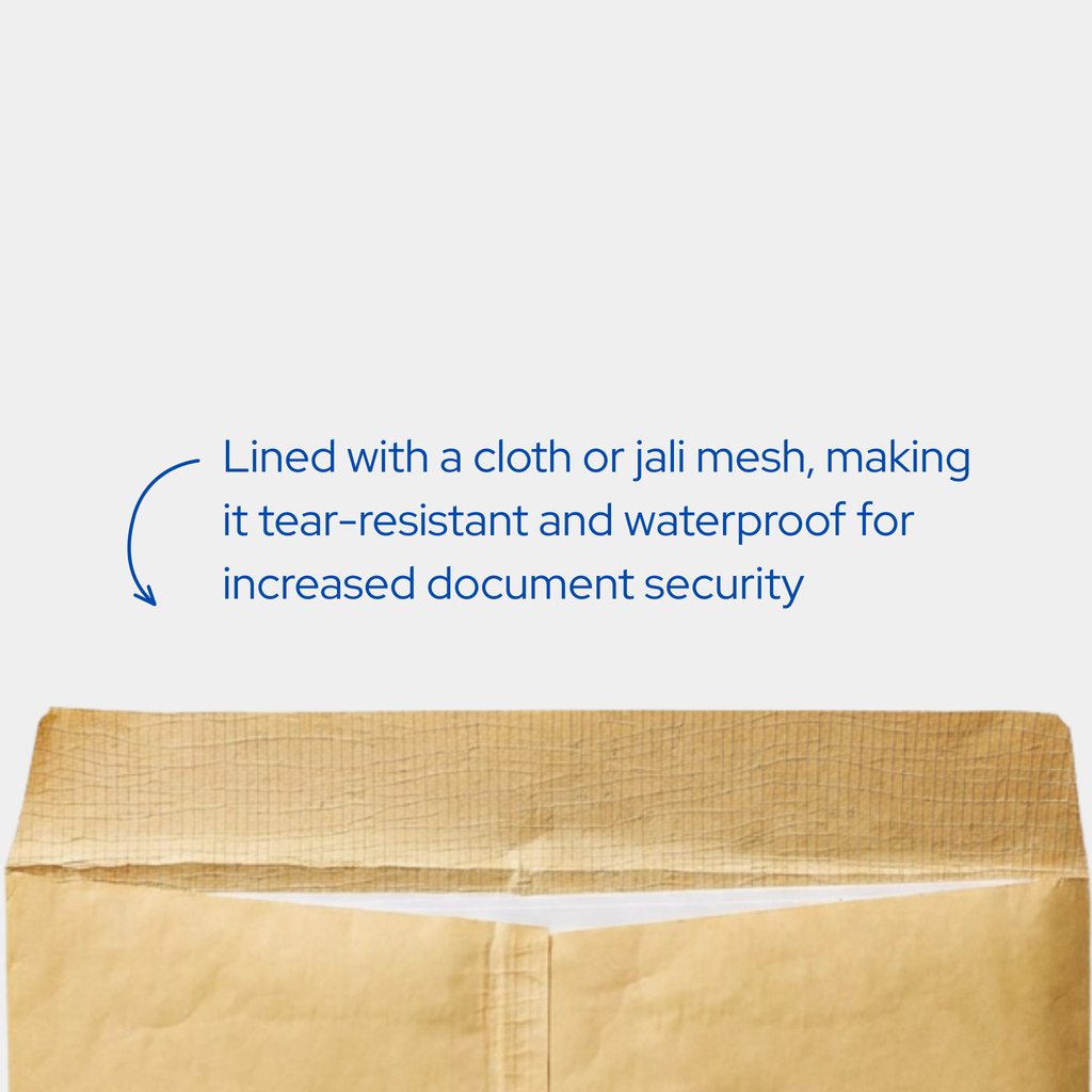 Cloth Lined Jali Envelopes size and specification options