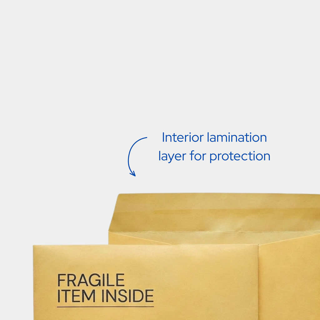 Yellow Paper Laminated Envelopes