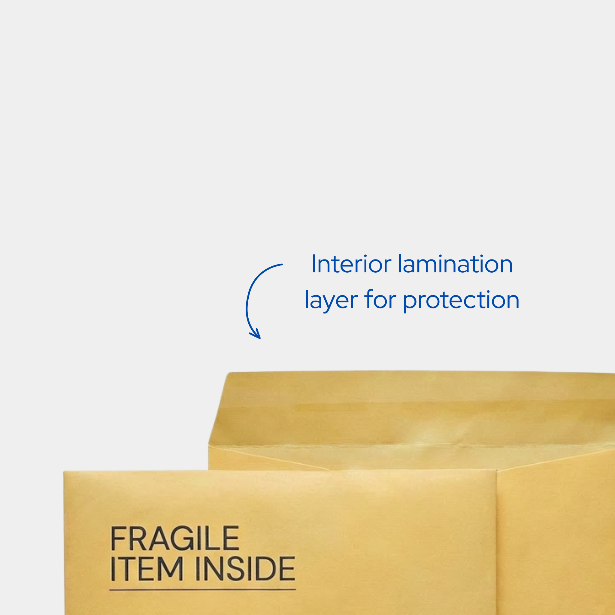 Yellow Paper Laminated Envelopes